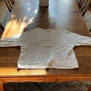 J. Jill Cream Knit Sweater
